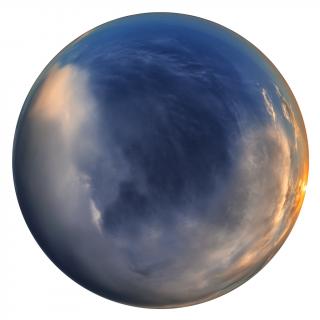 12K sunset skydome HDRi panorama